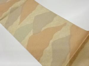 リサイクル　砂子綴れ山並模様織出し全通袋帯